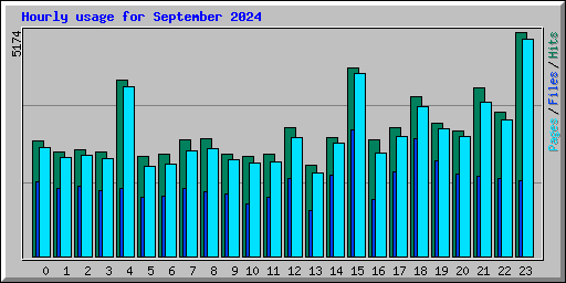 Hourly usage for September 2024