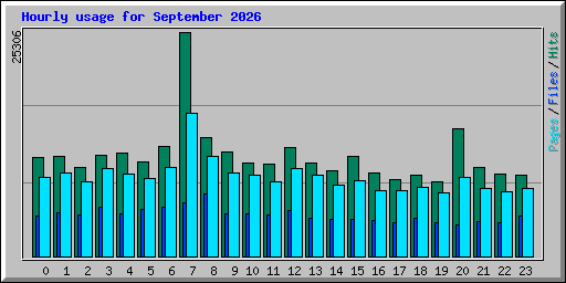 Hourly usage for September 2026