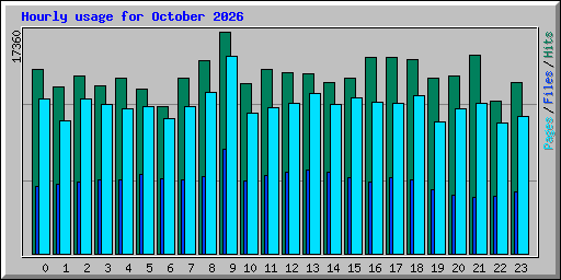 Hourly usage for October 2026